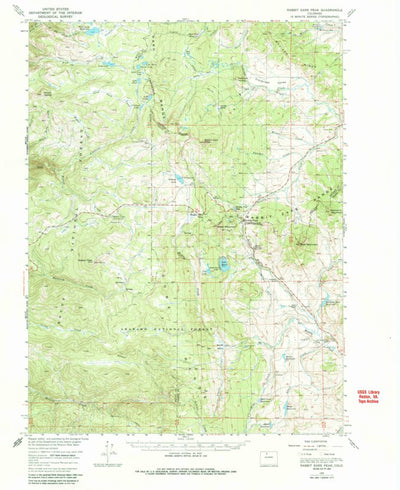 United States Geological Survey Rabbit Ears Peak, CO (1956, 62500-Scale) digital map