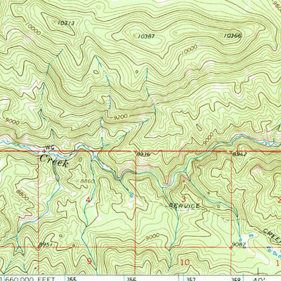United States Geological Survey Rabbit Ears Peak, CO (1956, 62500-Scale) digital map