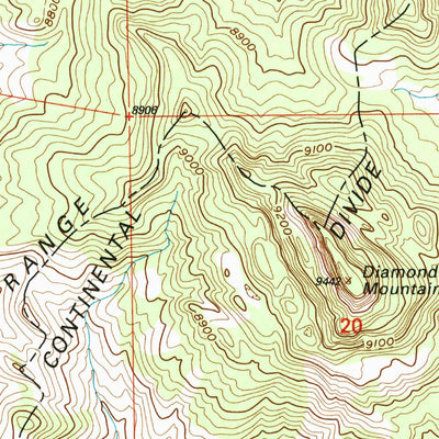 United States Geological Survey Rabbit Ears Peak, CO (2000, 24000-Scale) digital map