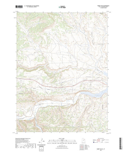 United States Geological Survey Rabbit Gulch, UT (2023, 24000-Scale) digital map