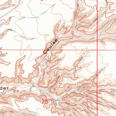 United States Geological Survey Rabbit Hills, MT (1964, 24000-Scale) digital map