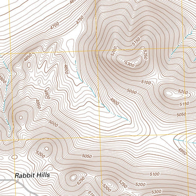 United States Geological Survey Rabbit Hills NW, OR (2011, 24000-Scale) digital map