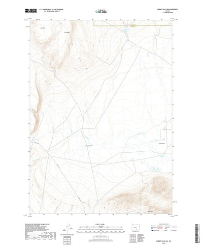 United States Geological Survey Rabbit Hills NW, OR (2020, 24000-Scale) digital map