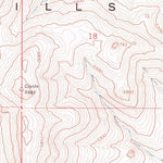 United States Geological Survey Rabbit Hills SW, OR (1967, 24000-Scale) digital map