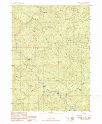 United States Geological Survey Rabbit Mountain, OR (1990, 24000-Scale) digital map