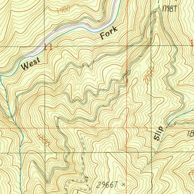 United States Geological Survey Rabbit Mountain, OR (1990, 24000-Scale) digital map