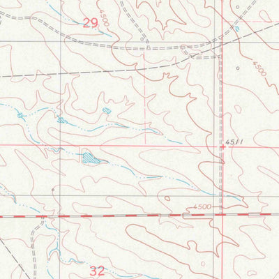 United States Geological Survey Rabbit Mountains, WY (1981, 24000-Scale) digital map