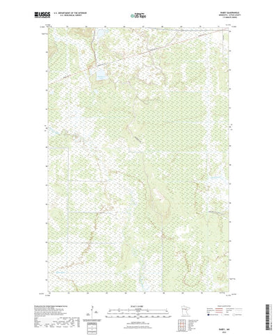 United States Geological Survey Rabey, MN (2022, 24000-Scale) digital map