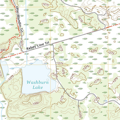 United States Geological Survey Rabey, MN (2022, 24000-Scale) digital map