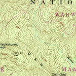 United States Geological Survey Rabun Bald, GA-NC (1946, 24000-Scale) digital map