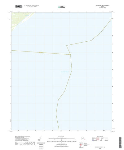 United States Geological Survey Raccoon Key OE S, GA (2020, 24000-Scale) digital map