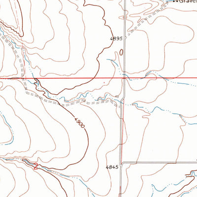 United States Geological Survey Racetrack, MT (1976, 24000-Scale) digital map