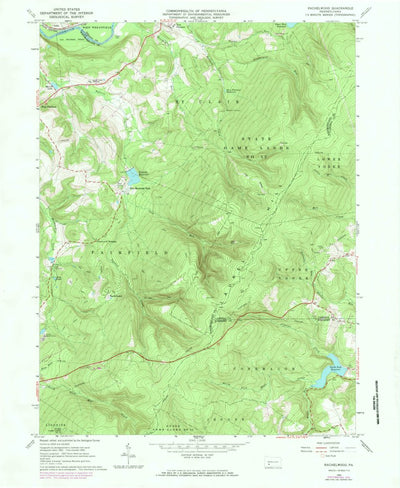 United States Geological Survey Rachelwood, PA (1973, 24000-Scale) digital map