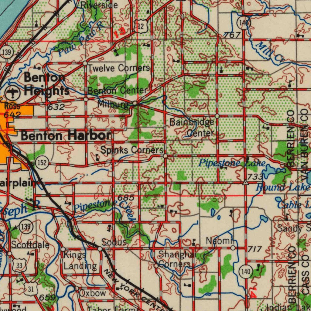 Racine, WI-MI-IL (1962, 250000-Scale) Map by United States