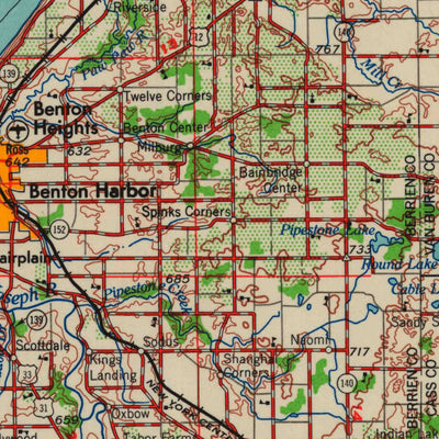 United States Geological Survey Racine, WI-MI-IL (1962, 250000-Scale) digital map