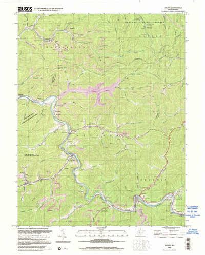 United States Geological Survey Racine, WV (2000, 24000-Scale) digital map