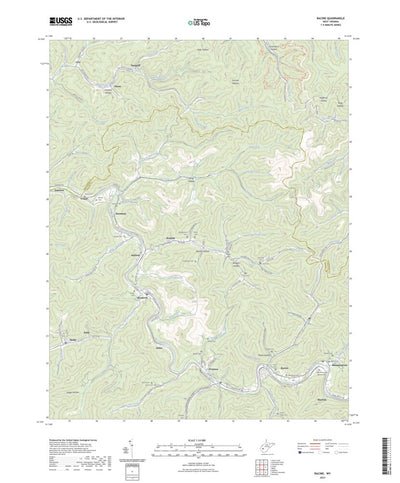 United States Geological Survey Racine, WV (2023, 24000-Scale) digital map