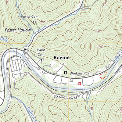 United States Geological Survey Racine, WV (2023, 24000-Scale) digital map