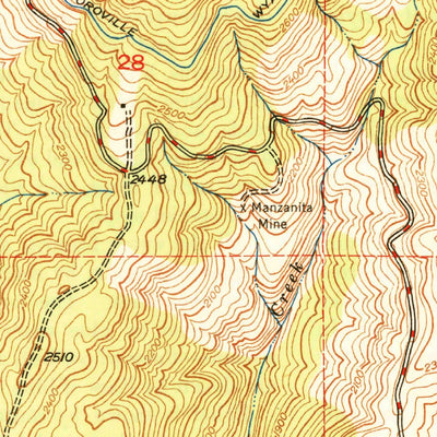 United States Geological Survey Rackerby, CA (1950, 24000-Scale) digital map