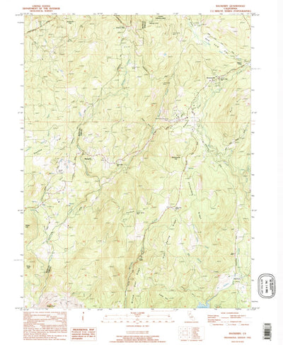 United States Geological Survey Rackerby, CA (1995, 24000-Scale) digital map