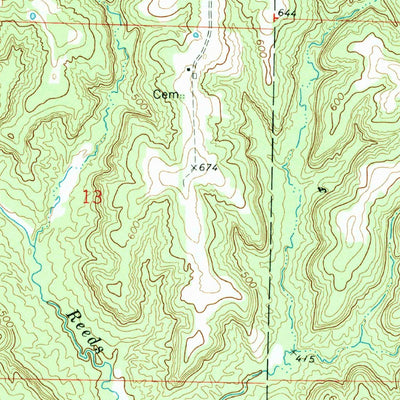 United States Geological Survey Raddle, IL (1968, 24000-Scale) digital map