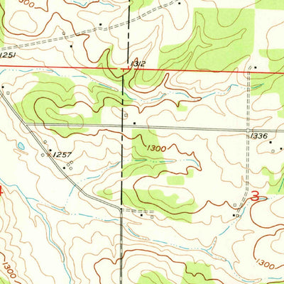 United States Geological Survey Rader, MO (1956, 24000-Scale) digital map