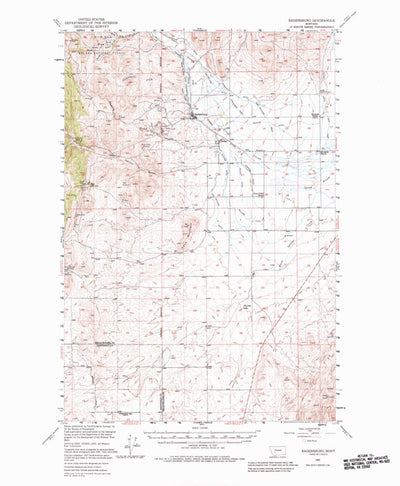 United States Geological Survey Radersburg, MT (1949, 62500-Scale) digital map