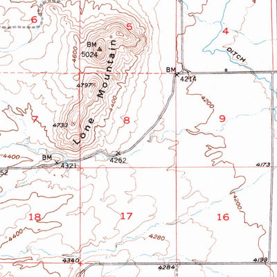 United States Geological Survey Radersburg, MT (1949, 62500-Scale) digital map