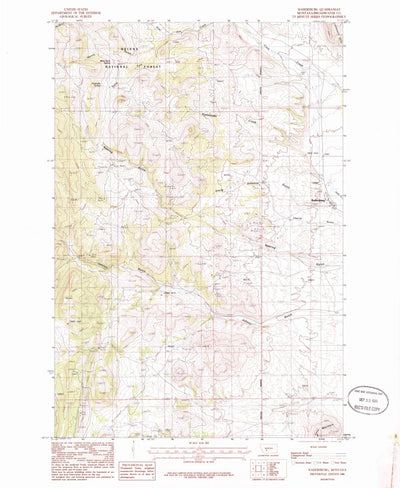 United States Geological Survey Radersburg, MT (1986, 24000-Scale) digital map
