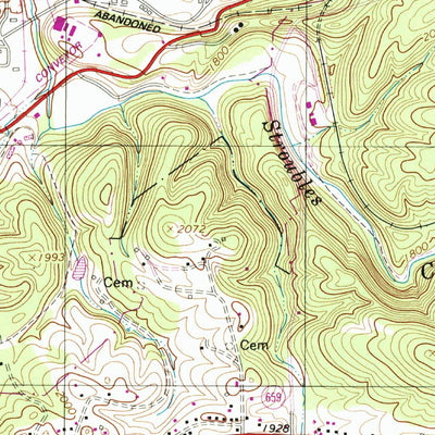 United States Geological Survey Radford North, VA (1998, 24000-Scale) digital map