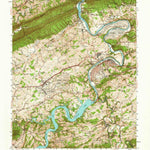 United States Geological Survey Radford, VA (1950, 62500-Scale) digital map