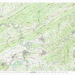 United States Geological Survey Radford, VA-WV (1982, 100000-Scale) digital map