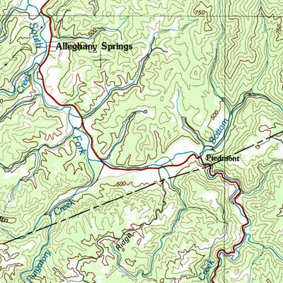 United States Geological Survey Radford, VA-WV (1982, 100000-Scale) digital map