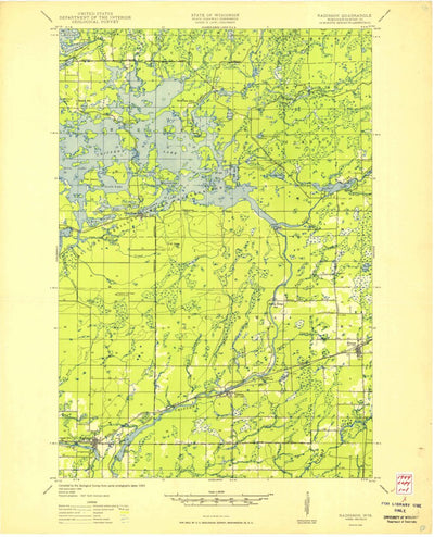 United States Geological Survey Radisson, WI (1949, 48000-Scale) digital map