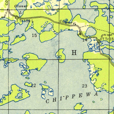 United States Geological Survey Radisson, WI (1949, 48000-Scale) digital map