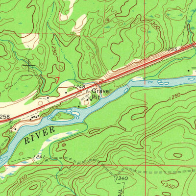 United States Geological Survey Radisson, WI (1972, 24000-Scale) digital map