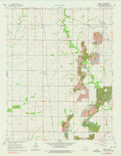 United States Geological Survey Radley, KS (1964, 24000-Scale) digital map