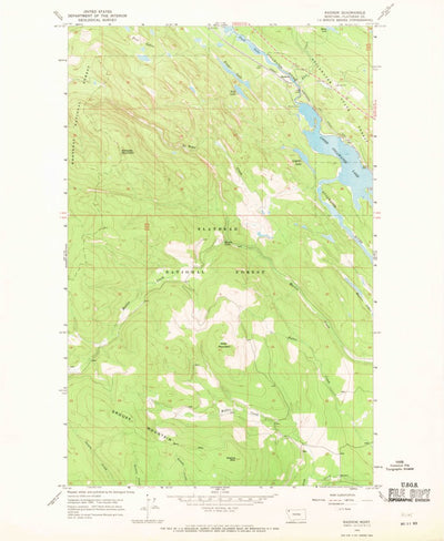 United States Geological Survey Radnor, MT (1966, 24000-Scale) digital map