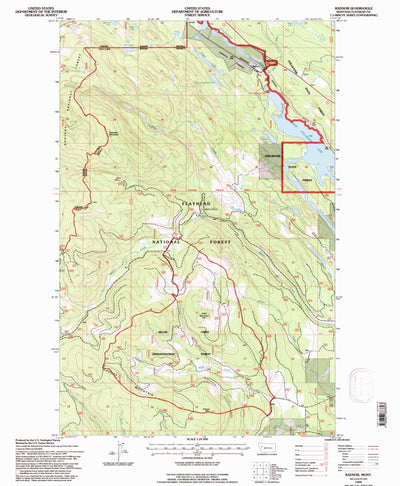 United States Geological Survey Radnor, MT (1994, 24000-Scale) digital map
