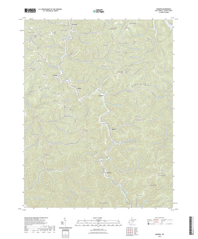United States Geological Survey Radnor, WV (2023, 24000-Scale) digital map