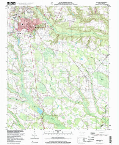 United States Geological Survey Raeford, NC (2002, 24000-Scale) digital map