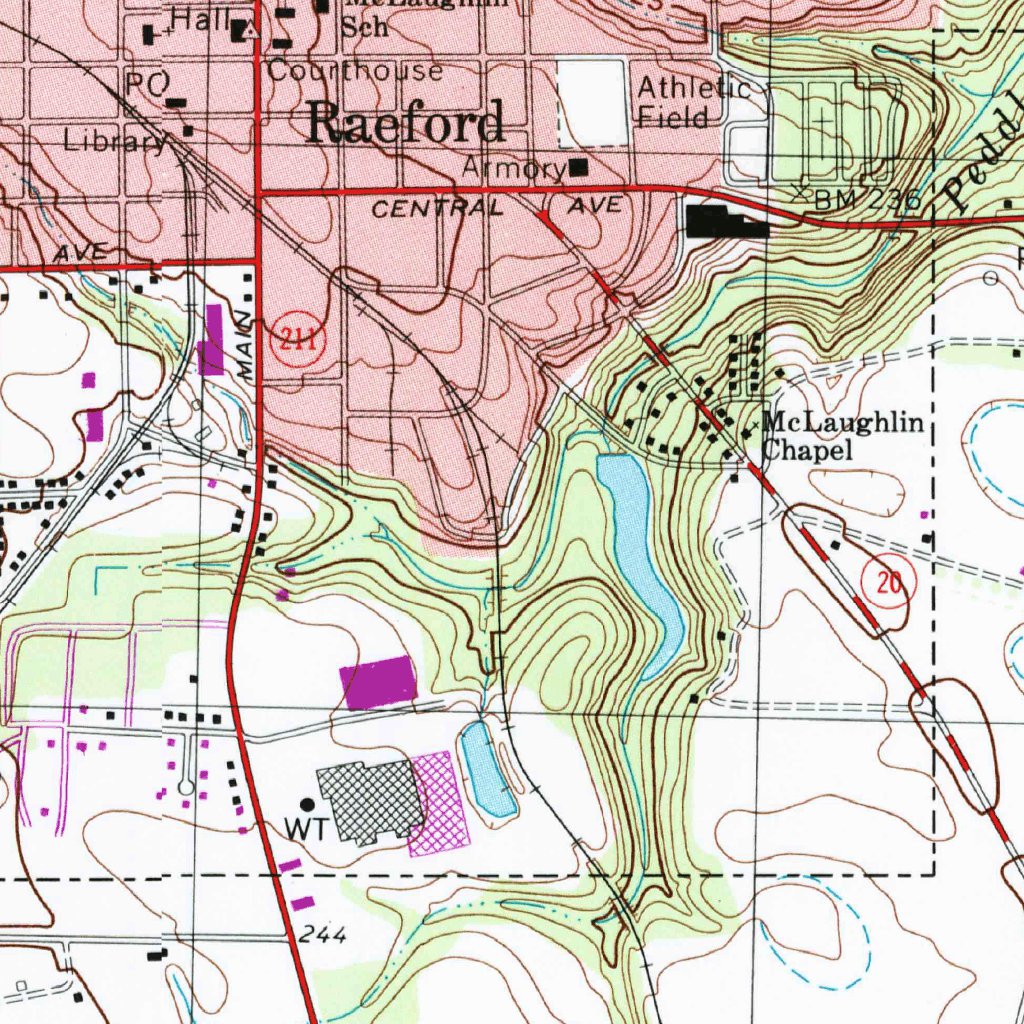 Raeford, NC (2002, 24000-Scale) Map by United States Geological Survey ...