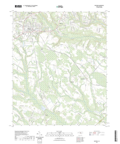 United States Geological Survey Raeford, NC (2022, 24000-Scale) digital map