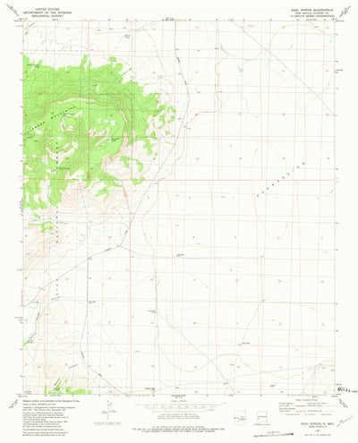 United States Geological Survey Rael Spring, NM (1981, 24000-Scale) digital map