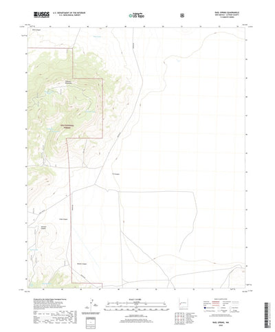 United States Geological Survey Rael Spring, NM (2020, 24000-Scale) digital map