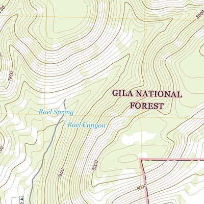 United States Geological Survey Rael Spring, NM (2020, 24000-Scale) digital map
