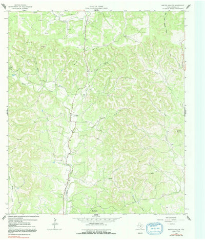 United States Geological Survey Rafter Hollow, TX (1964, 24000-Scale) digital map
