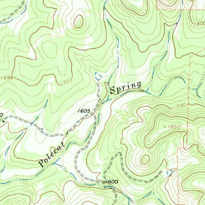 United States Geological Survey Rafter Hollow, TX (1964, 24000-Scale) digital map