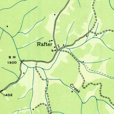 United States Geological Survey Rafter, TN (1933, 24000-Scale) digital map