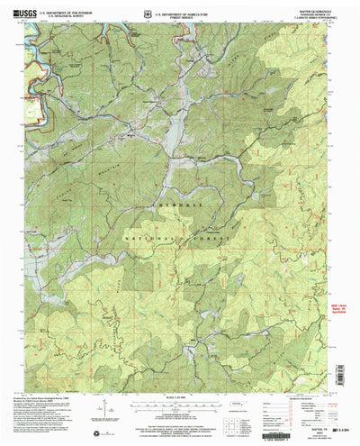 United States Geological Survey Rafter, TN (2003, 24000-Scale) digital map